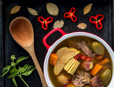 Costa Rica Beef Stew, typical foodの写真素材