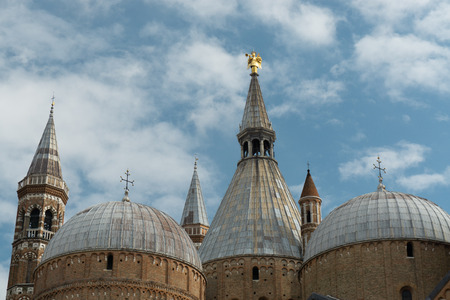 The Basilica of Saint Anthony of Padua (Basilica di sant'Antonio di Padova) in Padua, Veneto, Italyの写真素材