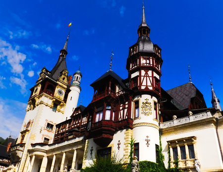 Peles castle, Romaniaのeditorial素材