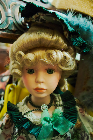 Blonde beautiful dollの写真素材