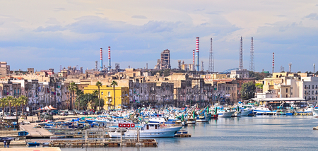 taranto city old town on the sea