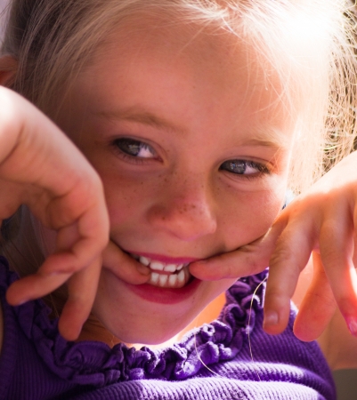 kid portrait with happy expression
