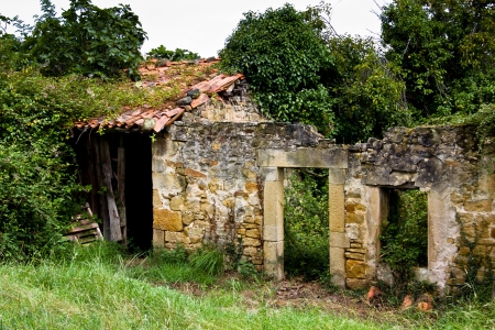 abandoned house in Asturias, Spainの写真素材