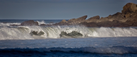 coastal landscape in the north of Spainの写真素材