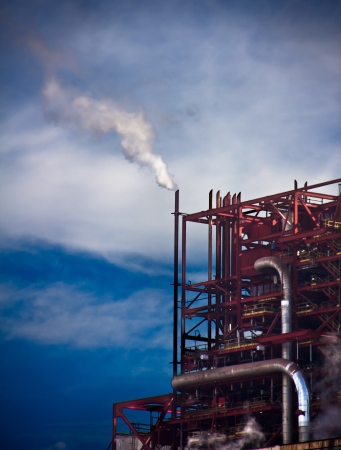 big factory in the north of Spainの写真素材