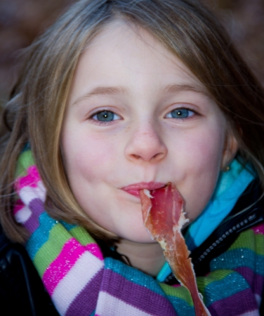 portrait of a little girl in natureの写真素材