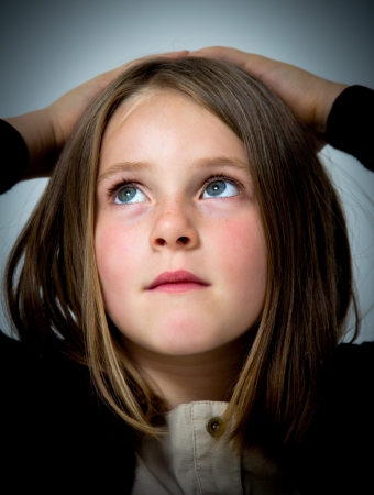 portrait of a little girlの写真素材