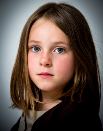 portrait of a little girlの写真素材