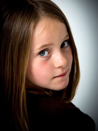 portrait of a little girlの写真素材