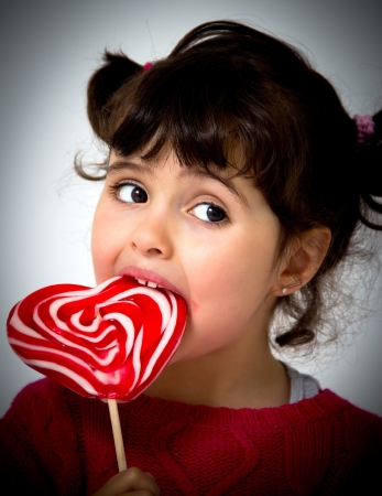 portrait of a little girlの写真素材