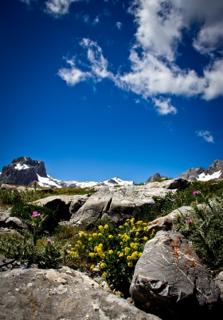 mountain landscape in the north of Spainの写真素材
