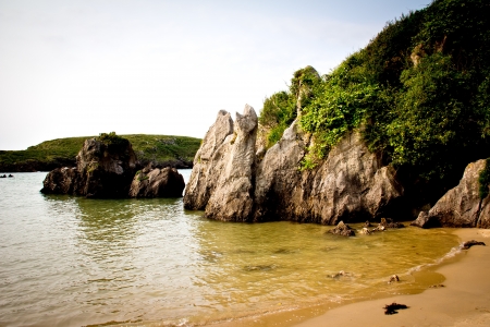 rocky beach landscape in Llanes, Asturias