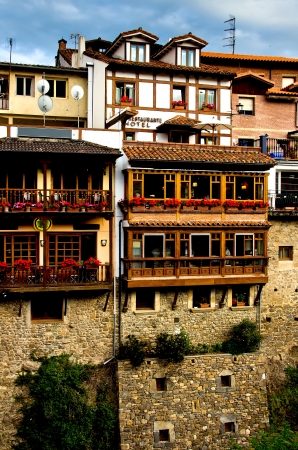 mountain village in the north of Spainのeditorial素材