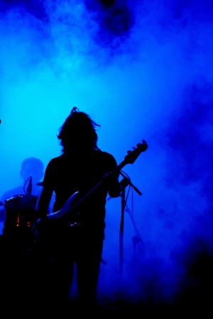 rock concert of a heavy metal groupの写真素材