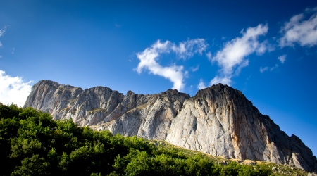 mountain landscape in the north of Spainの写真素材