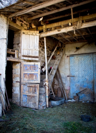 detail of an old farmの写真素材