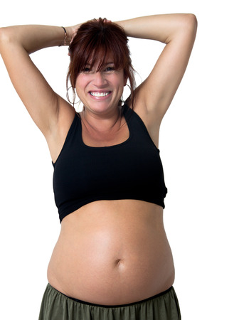 portrait of a pregnant womanの写真素材