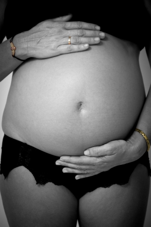 portrait of a pregnant womanの写真素材