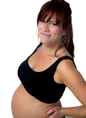 portrait of a pregnant womanの写真素材