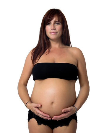 portrait of a pregnant womanの写真素材