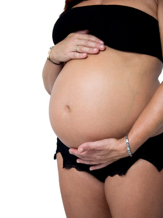 portrait of a pregnant womanの写真素材