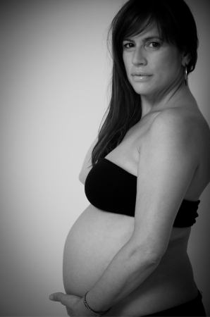 portrait of a pregnant womanの写真素材