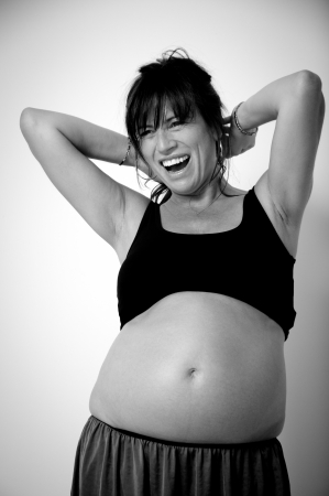 portrait of a pregnant womanの写真素材