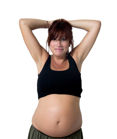 portrait of a pregnant womanの写真素材