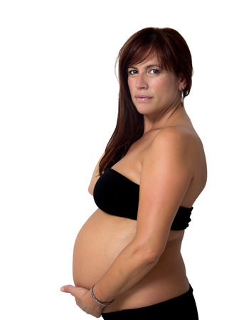 portrait of a pregnant womanの写真素材