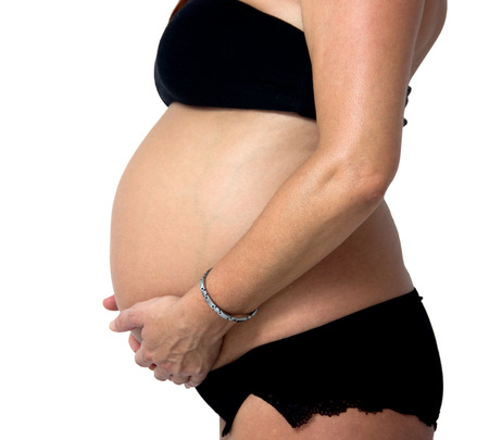 portrait of a pregnant womanの写真素材