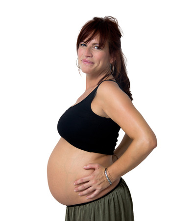 portrait of a pregnant womanの写真素材
