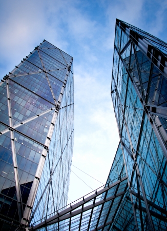 view of skyscrapers in Londonの写真素材