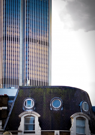 view of skyscrapers in Londonの写真素材