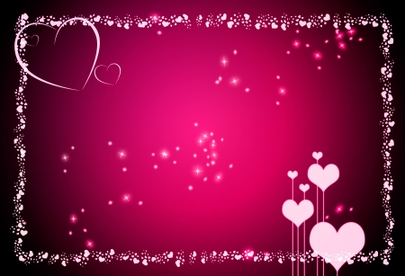 Valentine Hearts Background. Valentines Red Abstract Wallpaperの写真素材