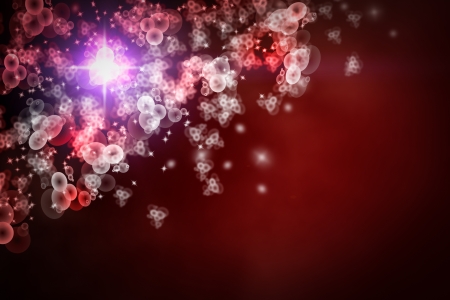 Valentine Hearts Background. Valentines Red Abstract Wallpaperの写真素材