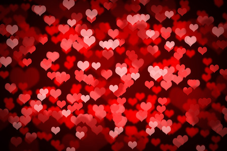 Valentine Hearts Background. Valentines Red Abstract Wallpaperの写真素材