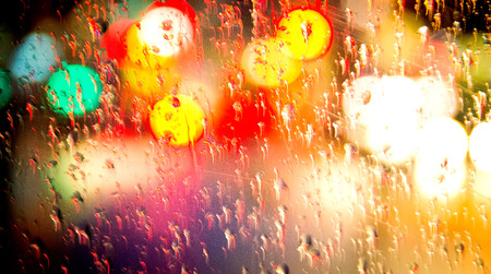 glass abstract background with water dropletsの写真素材