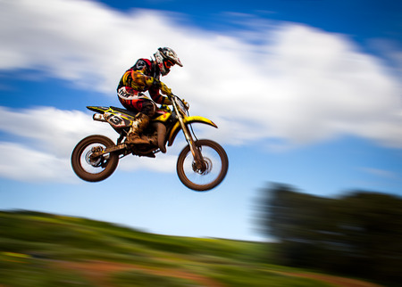 GIJON, SPAIN - MAY May 2014: Participants in the MX State  Championship held in the city of Gijon, Spain, on Saturday, May 24, 2014.のeditorial素材