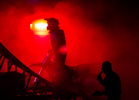 GIJON, SPAIN Dec 27 2014:  Participants in the " Burn Cup Freestyle Gijon 2014"  held in the spanish city of Gijon, on 27 December, 2014のeditorial素材