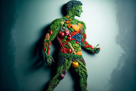 Healthy food concept. Generative AIの素材