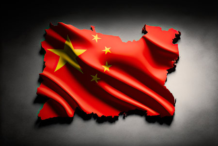 Flag of china. Generative AIの素材