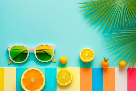 Summer holidays, concept. Generative AIの素材