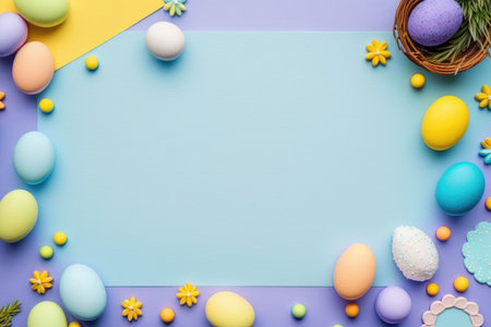 Easter holiday background. Generative AIの素材