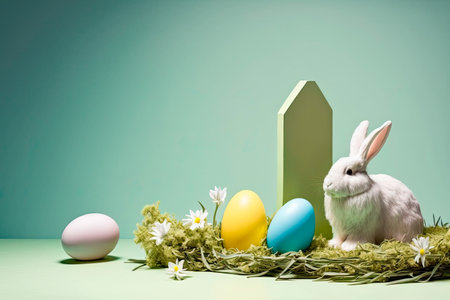 Easter holiday background. Generative AIの素材