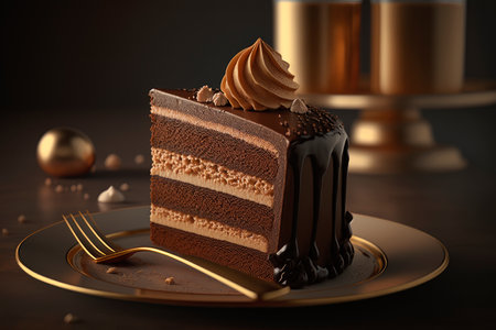 Delicious piece of cake. Generative AIの素材