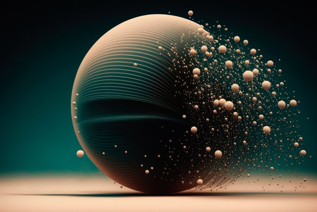 Big data concept background. Generative AIの素材