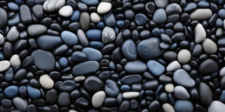 River pebbles background. Generative AIの素材