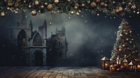 Christmas concept greeting card templateの素材
