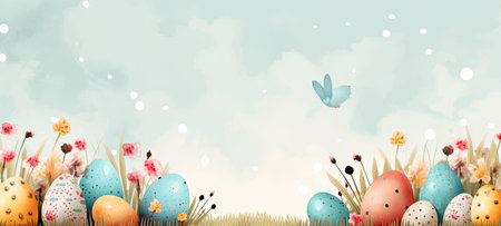Easter greeting cardの素材