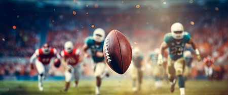 American football matchの素材
